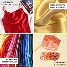12Inchx10yd | Yellow Satin Fabric Bolt, DIY Craft Wholesale Fabric