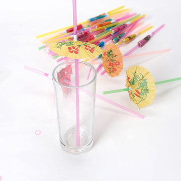 Fun and Colorful Multi-Colored Cocktail Straws - Perfect for Any Occasion