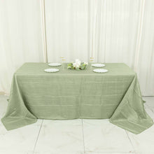 90x132inch Sage Green Accordion Crinkle Taffeta Rectangular Tablecloth