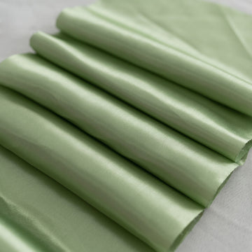 Elevate Your Event with Sage Green Satin Fabric