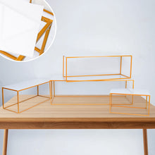 Set of 4 DIY White Acrylic Rectangular Side Plates Plexiglass Sheets with Protective Film 