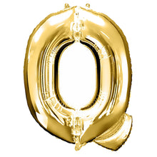 40inch Shiny Metallic Gold Mylar Foil Helium/Air Alphabet Letter Balloon - Q