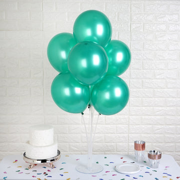 Shiny Pearl Green Latex Balloons for Vibrant Event Decor