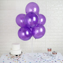 25 Pack | 12inches Shiny Pearl Purple Latex Helium, Air or Water Balloons