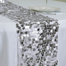 13x108inch Silver Big Payette Sequin Table Runner