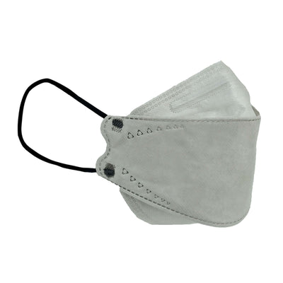 White KN95 face mask with ear loops
