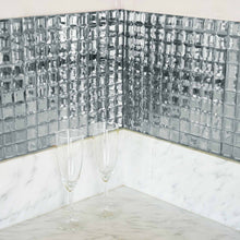 12 Inch x 12 Inch Silver Self Adhesive Backsplash Mirror Wall Tiles Set Of 10
