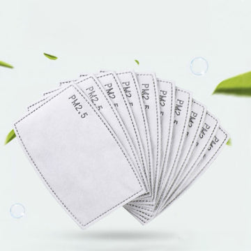 30 Pack Stick On Face Mask Filter PM 2.5, Activated Carbon Filter Insert With 5 Layer Filtration For Cloth Mask