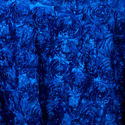 Blue rose textured fabric background for decor and design projects.
