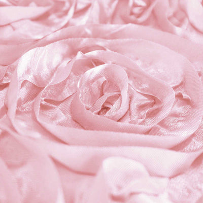 Pink satin rose fabric texture close-up.