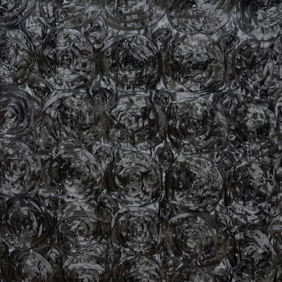 Black textured surface with circular patterns.