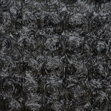 Wonderland Rosette 90x156" - Black Tablecloth#whtbkgd