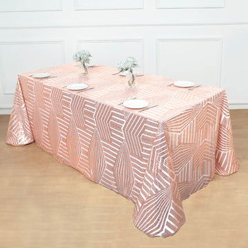 Versatile and Durable Rose Gold Tablecloth for Any Occasion