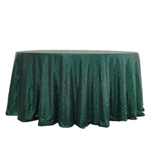 120 Inch Hunter Emerald Green Seamless Sequin Round Tablecloth