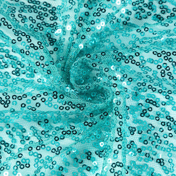 Create a Magical Atmosphere with Turquoise Sequin Tablecloth