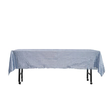 60 Inch By 102 Inch Dusty Blue Seamless Sequin Rectangle Tablecloth