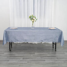 Seamless Dusty Blue Sequin 60 Inch By 102 Inch Rectangle Tablecloth