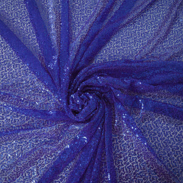 Elevate Your Event Decor with the Royal Blue Seamless Premium Sequin Rectangle Tablecloth