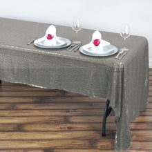 60"x126" Silver Premium SEQUIN Rectangle Tablecloth