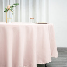 108inch Blush / Rose Gold Polyester Round Tablecloth