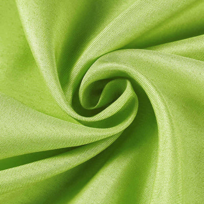 Vibrant green fabric texture close-up shot.