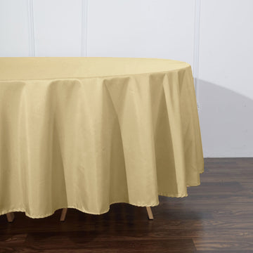 Create Memorable Events with our Polyester Round Tablecloth