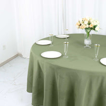 Green Polyester Tablecloth 108 Inch Seamless Round