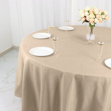 Round Tablecloth 108 Inch Size Nude Polyester