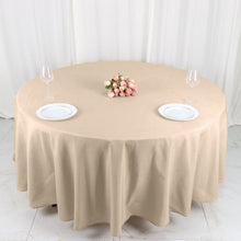 Tablecloth 108 Inch Size Nude Polyester For Round Table