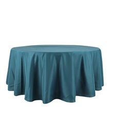 108 Inch Round Tablecloth Polyester Peacock Teal
