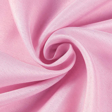 Create a Pink Paradise with the Pink Seamless Polyester Round Tablecloth 108