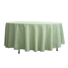 Sage Green Round Tablecloth 108 Inch Polyester No Seams