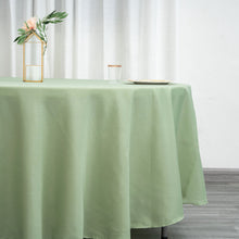 Round Tablecloth 108 Inch Sage Green Polyester Seamless