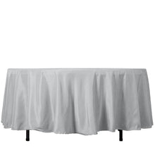 108inch Silver Polyester Round Tablecloth