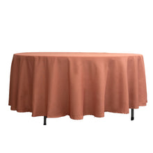 Round Tablecloth 108 Inch Terracotta Polyester