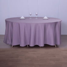 120 Inch Seamless Violet Amethyst Tablecloth Round