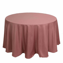 Seamless Round Tablecloth 120 Inch Polyester Cinnamon Rose