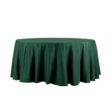 120 Inch Hunter Emerald Green Round Polyester Tablecloth