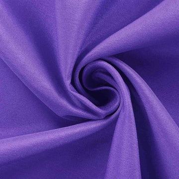 Unleash the Elegance with a Purple Seamless Polyester Round Tablecloth