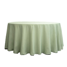 120inch Sage Green Polyester Round Tablecloth | Washable Linen Tablecloth