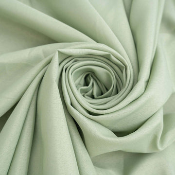 Enhance Your Event with the Sage Green Seamless Polyester Round Tablecloth 120