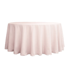 Blush & Rose Gold Seamless Polyester Round Tablecloth 132 Inch 