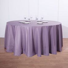 Violet Amethyst Polyester Seamless Round Tablecloth 132 Inch
