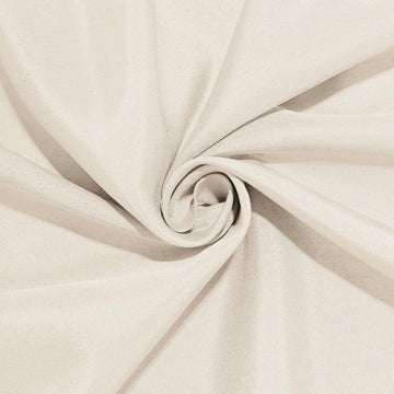 Create Timeless Elegance with the Beige Round Tablecloth