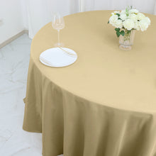 Polyester Round Tablecloth in Champagne Seamless 120 Inch
