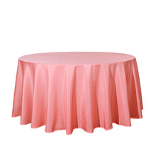 132 Inch Coral Round Tablecloth Seamless Polyester