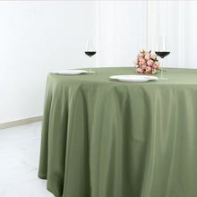 132 Inch Round Tablecloth Eucalyptus Sage Green