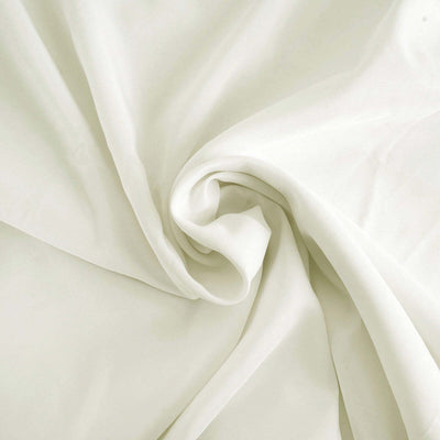 Lightweight, flowing white fabric with soft drape and smooth texture.