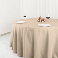 Nude Seamless Polyester Tablecloth 132 Inch Round