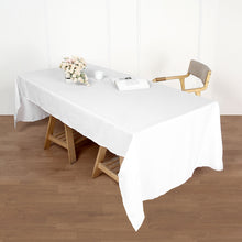 50 inch x120 inch Polyester Tablecloth - White